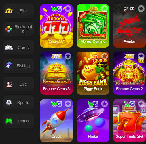 Main screen of crownplus game page for PK players - 4